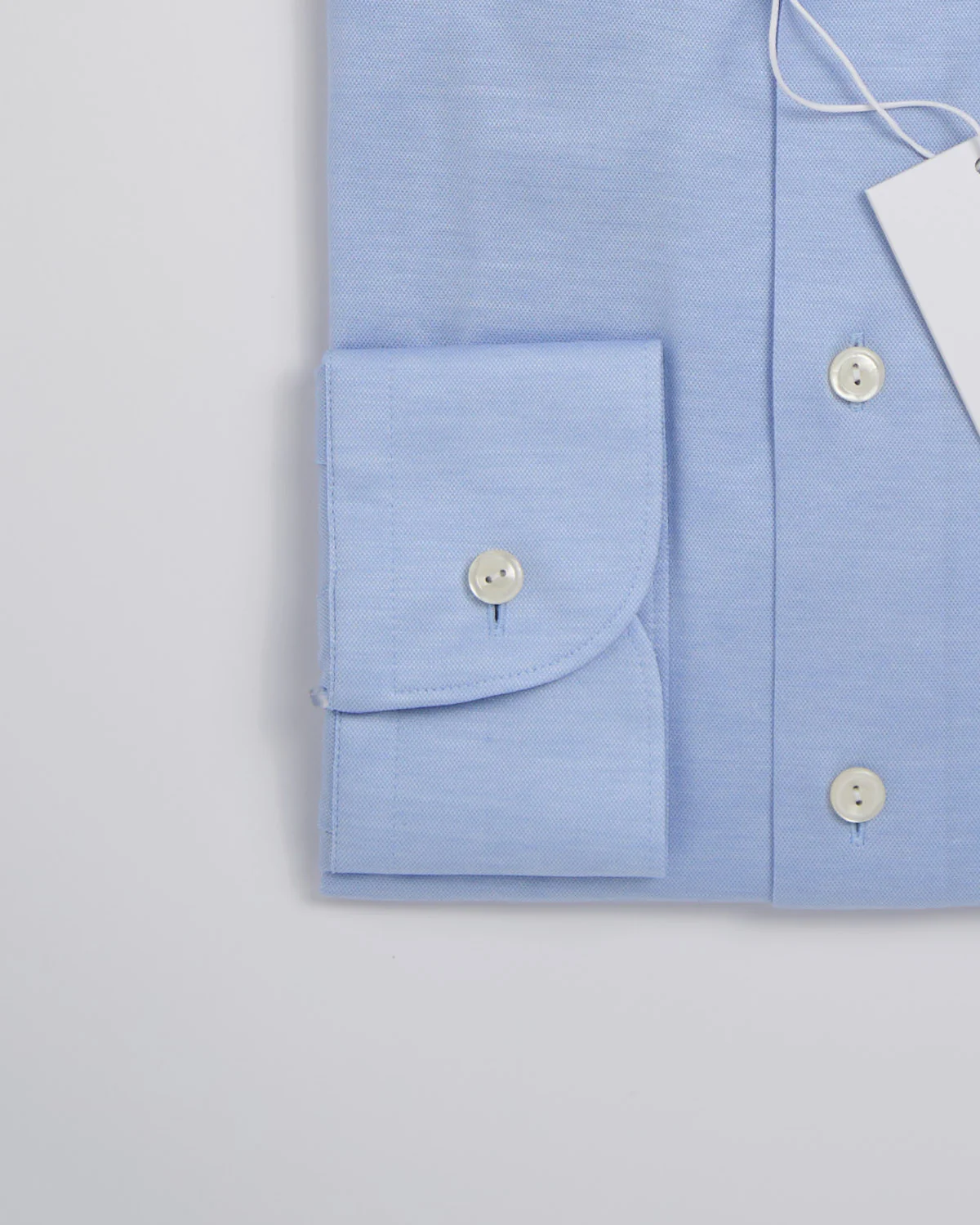 Light Blue Filo Di Scozia Oxford Shirt - Image 4