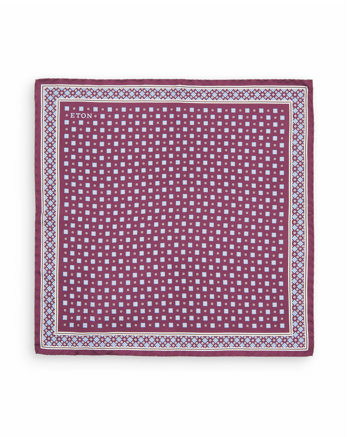 Medallion Floral Silk Twill Pocket Square - Image 3