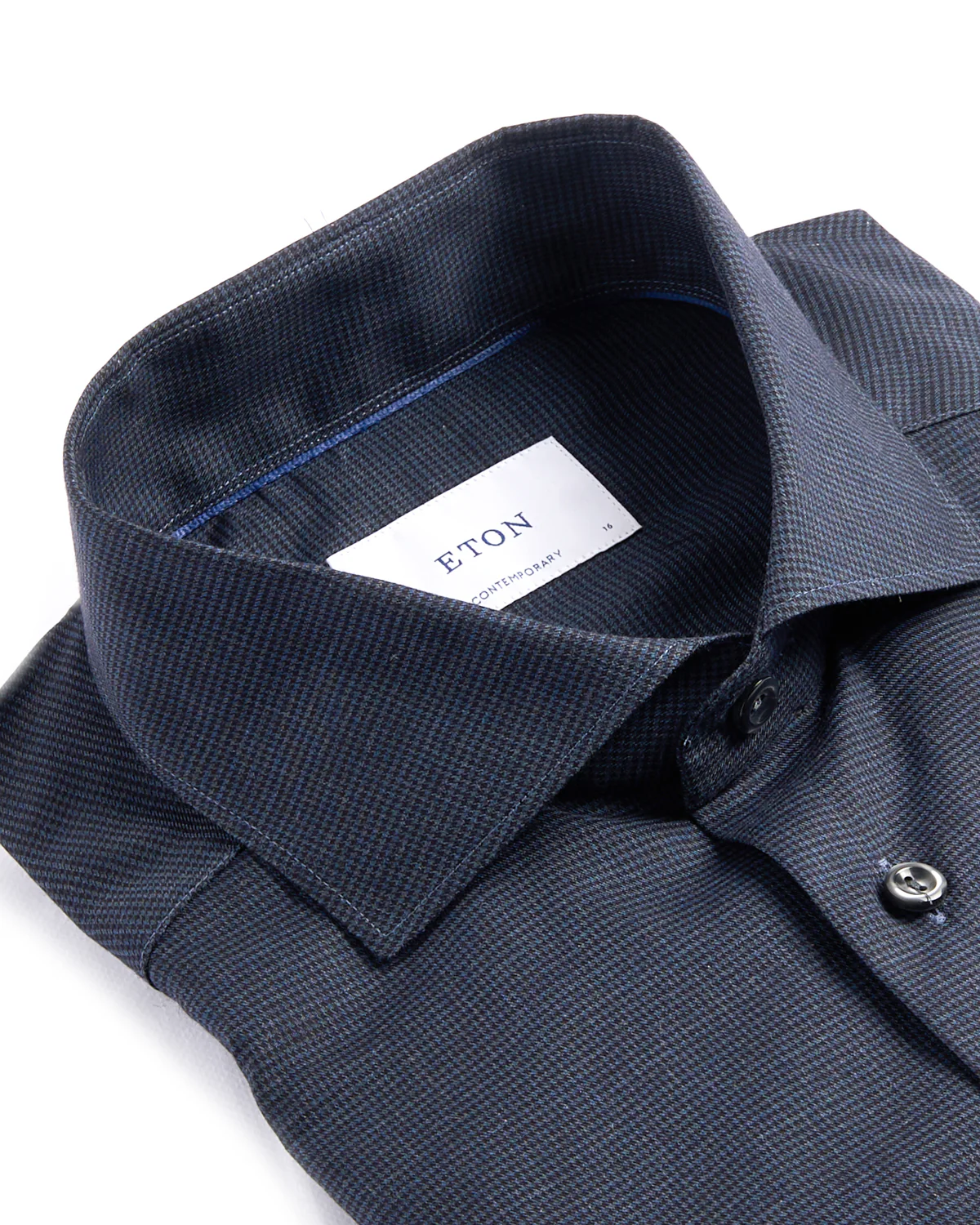 Micro Check Flannel Contemporary Shirt - Image 2