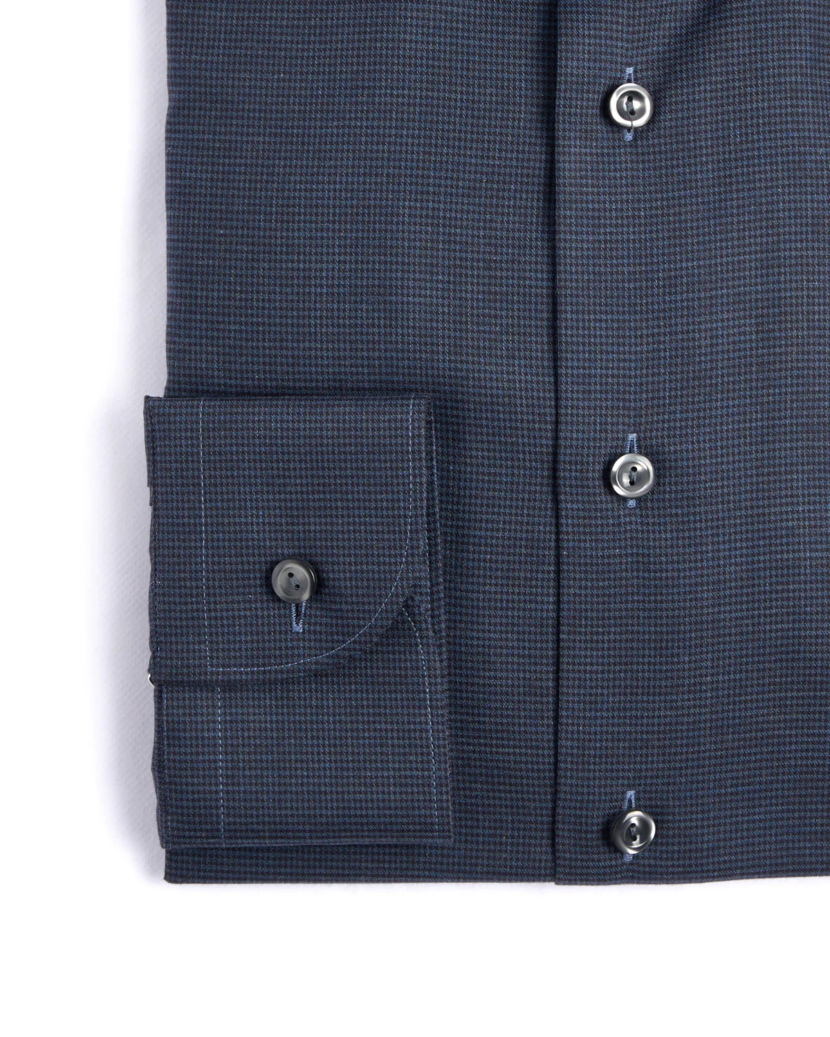 Micro Check Flannel Contemporary Shirt - Image 3