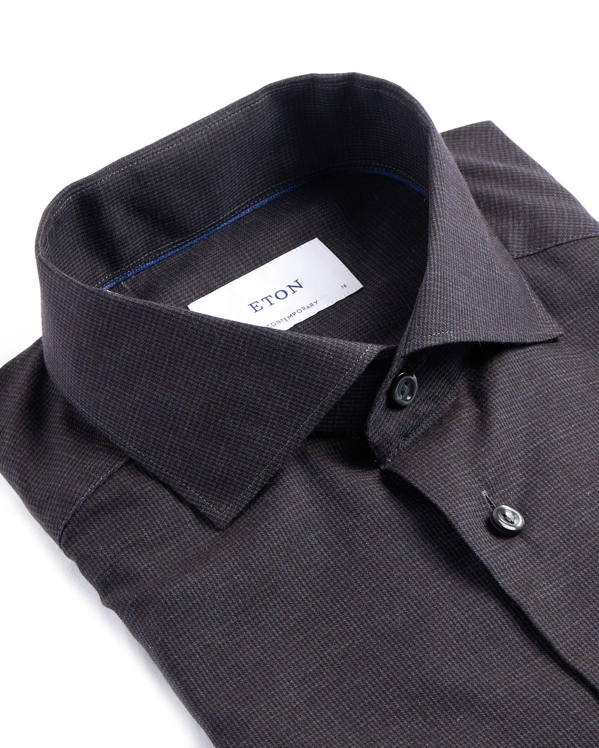 Micro Check Flannel Contemporary Shirt - Image 2
