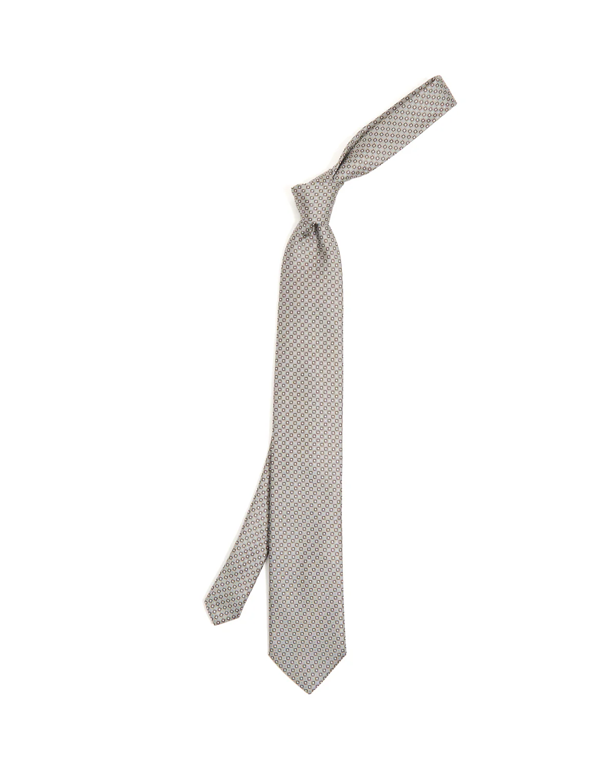 Micro Floral Woven Silk Tie