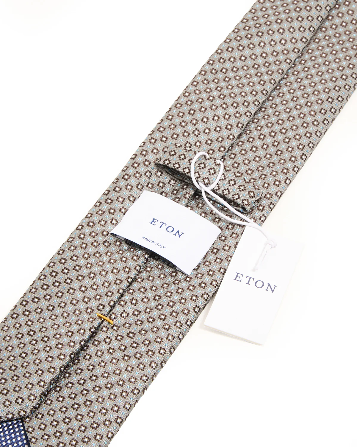 Micro Floral Woven Silk Tie - Image 2