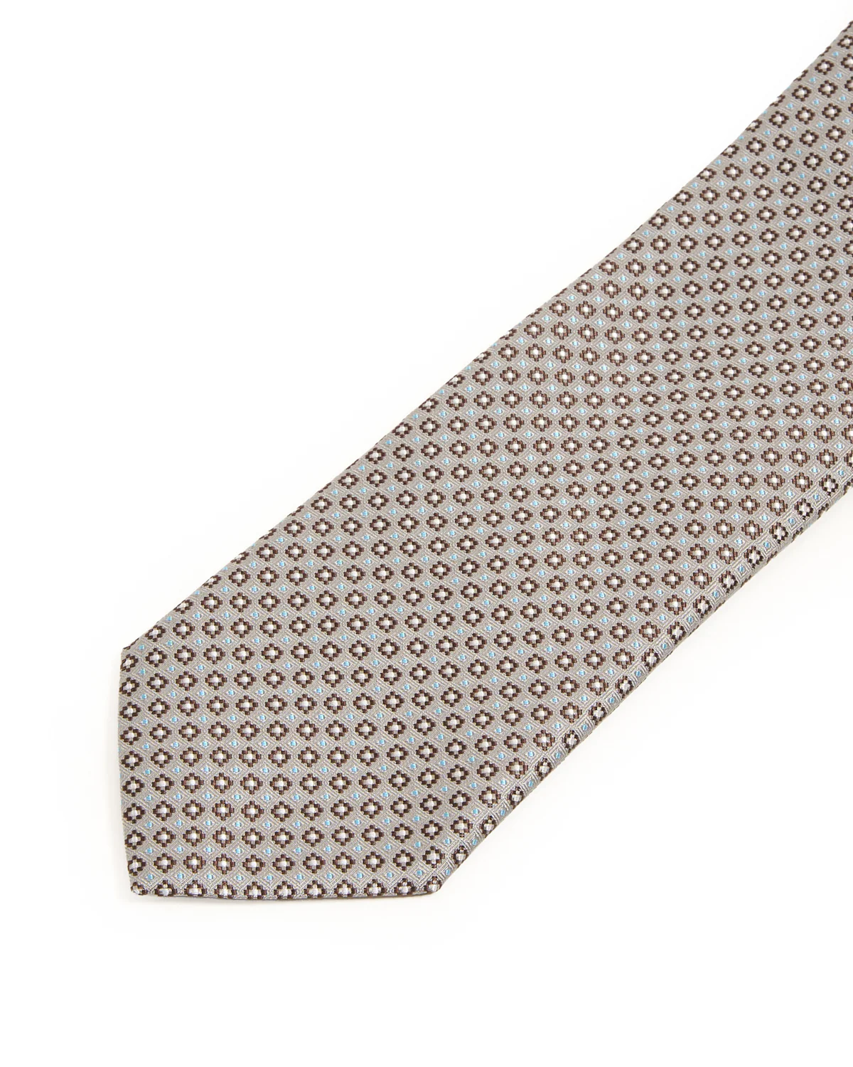Micro Floral Woven Silk Tie - Image 3