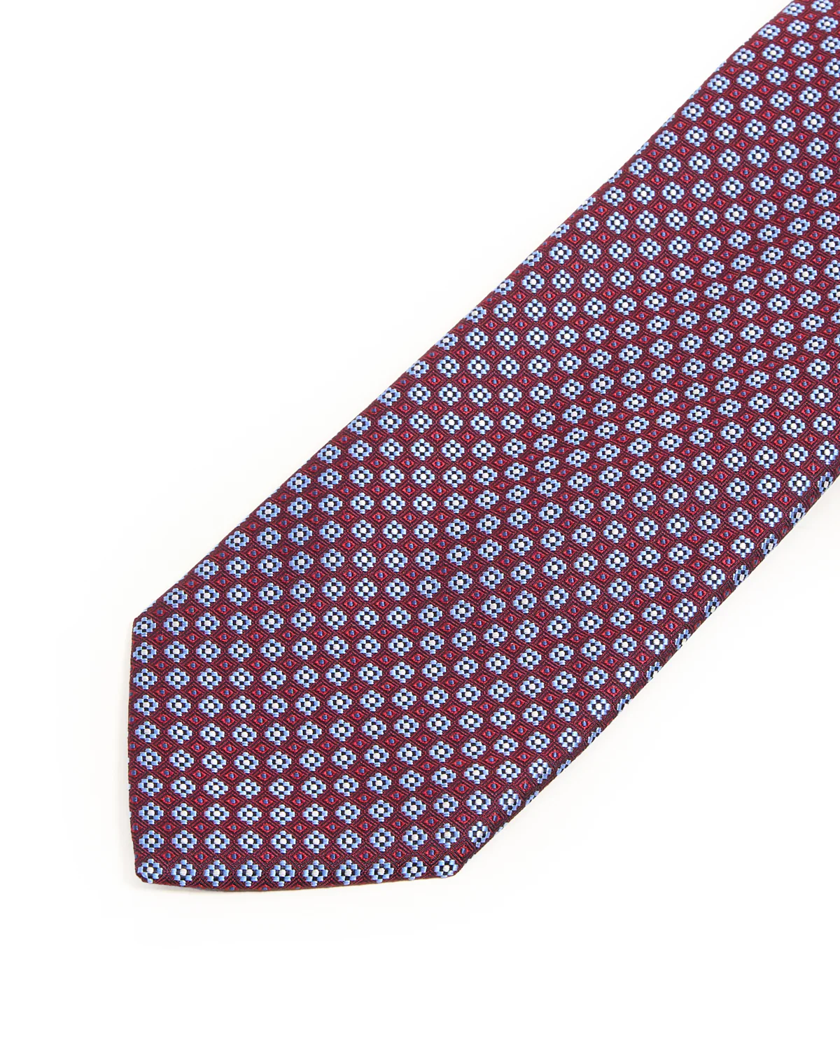 Micro Floral Woven Silk Tie - Image 3