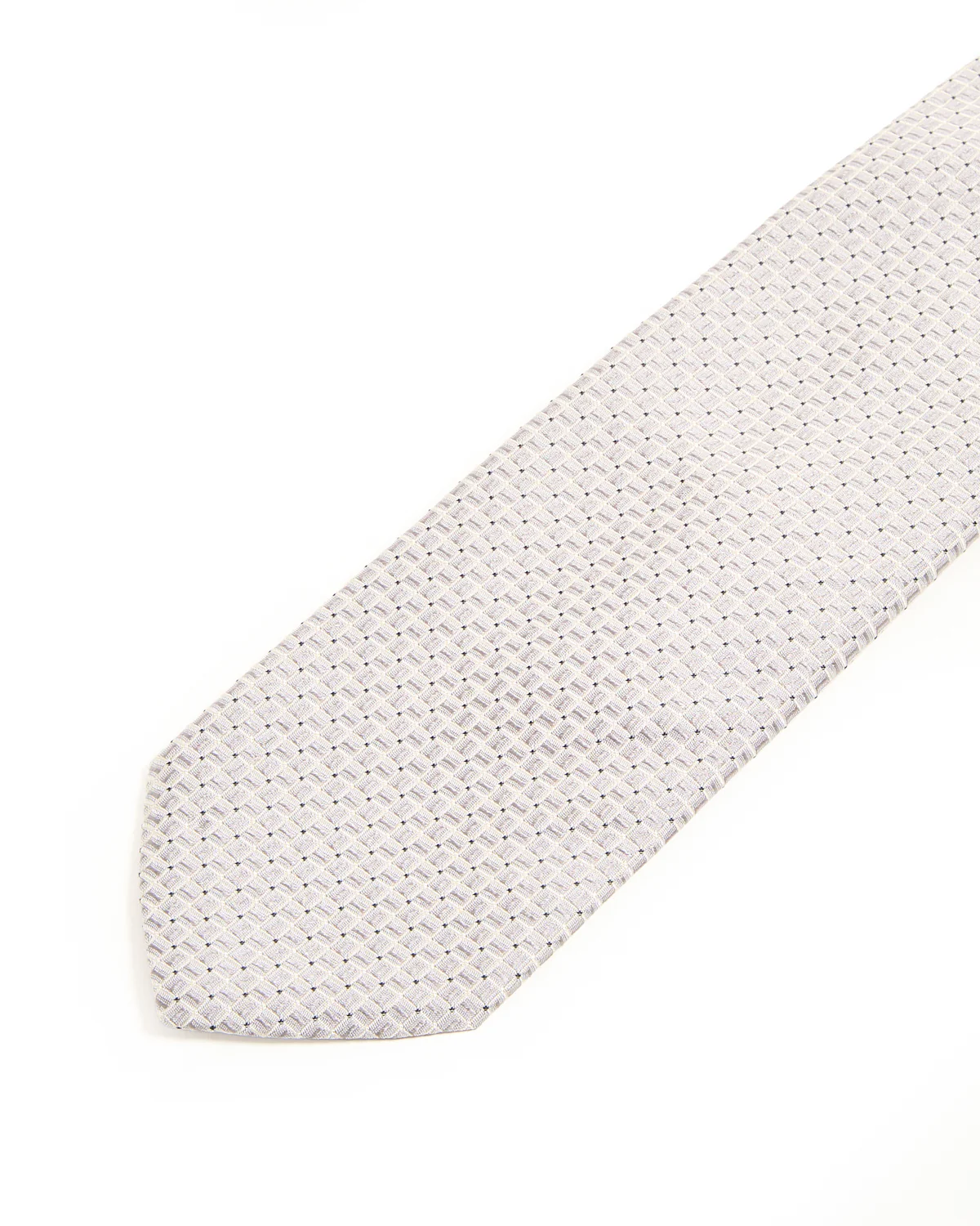 Micro Geometrical Woven Silk Tie - Image 3