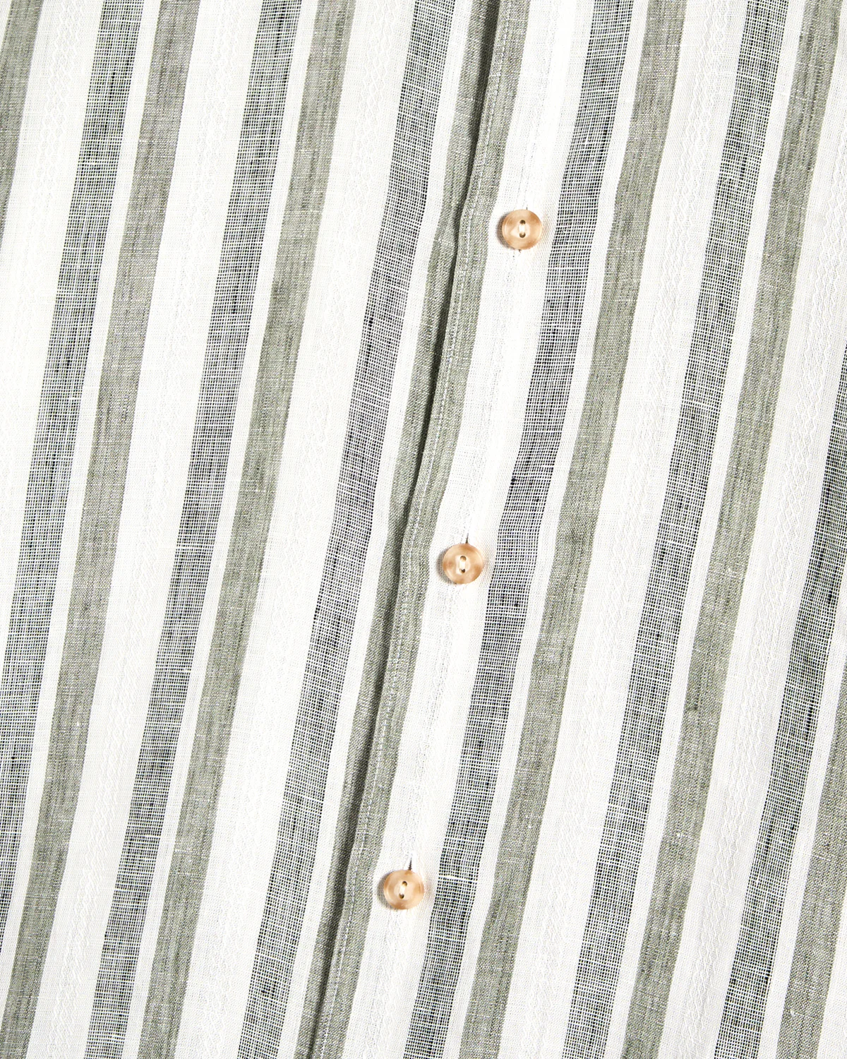 Multi Striped Linen Contemporary Shirt - Image 4