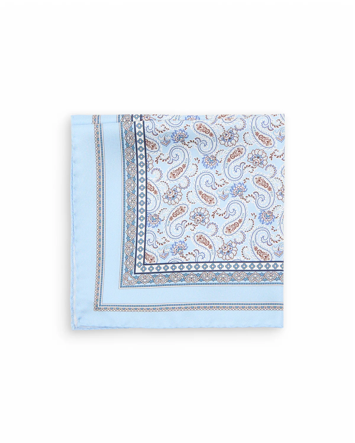 Paisley Silk Twill Pocket Square