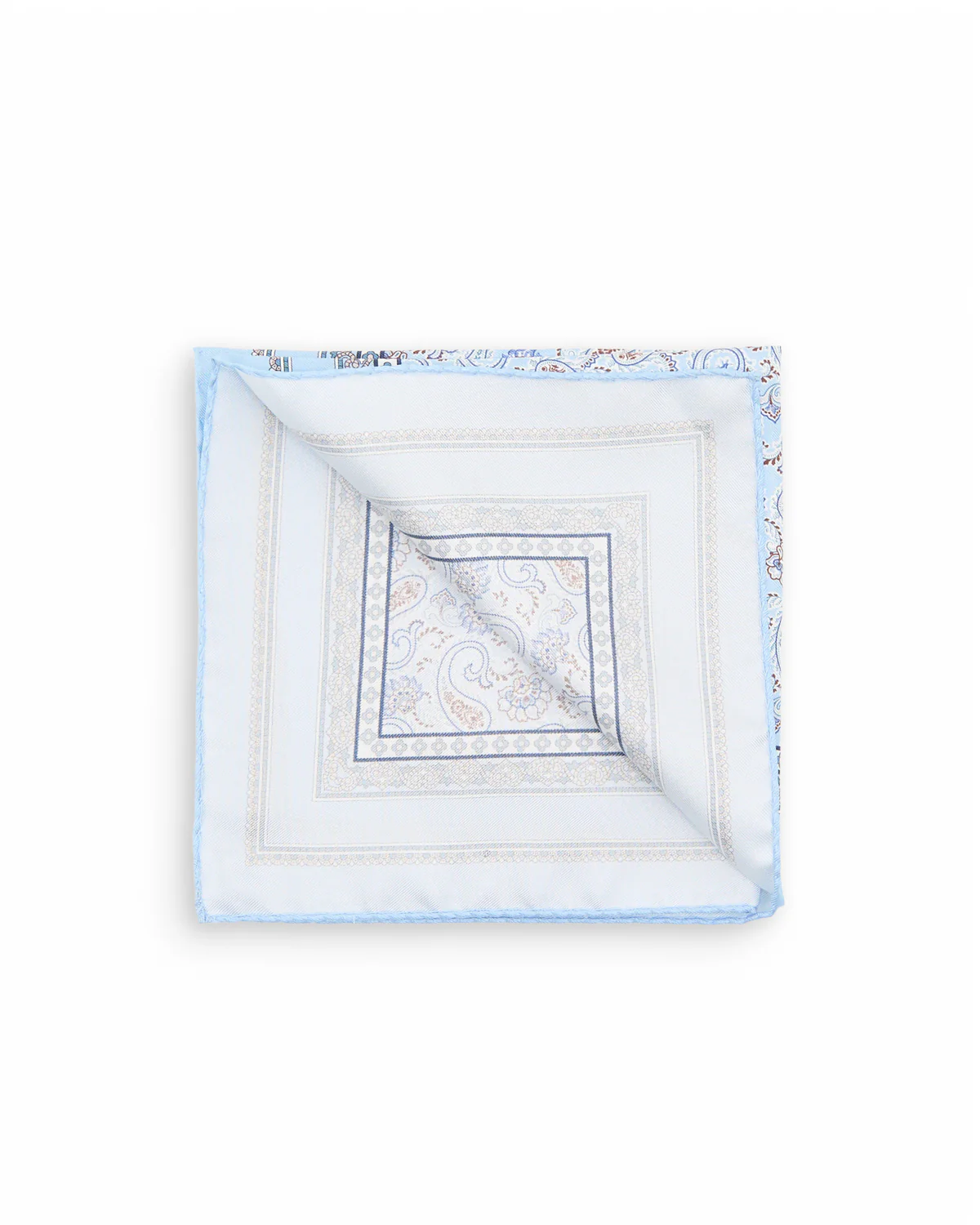 Paisley Silk Twill Pocket Square - Image 2