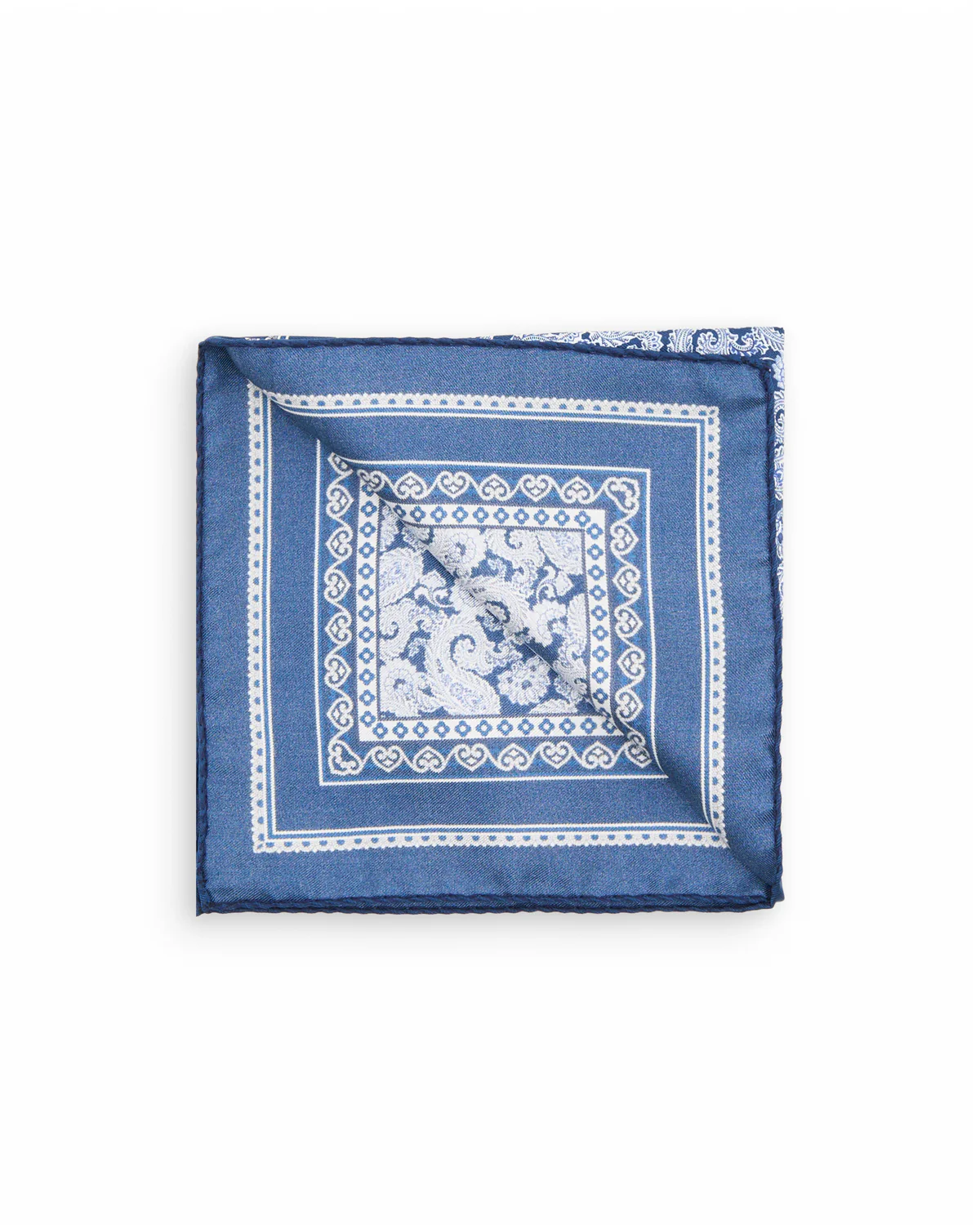 Paisley Silk Twill Pocket Square - Image 2