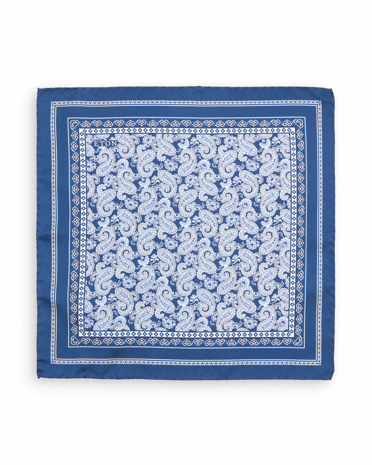 Paisley Silk Twill Pocket Square - Image 3
