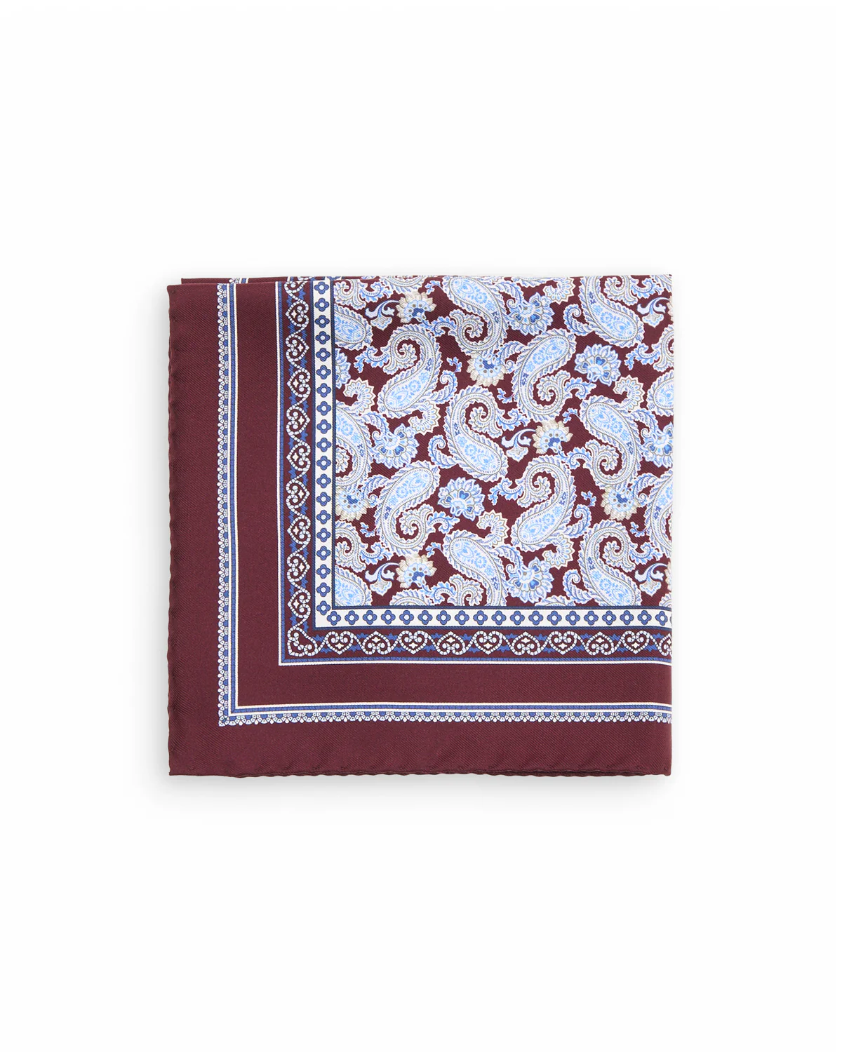 Paisley Silk Twill Pocket Square