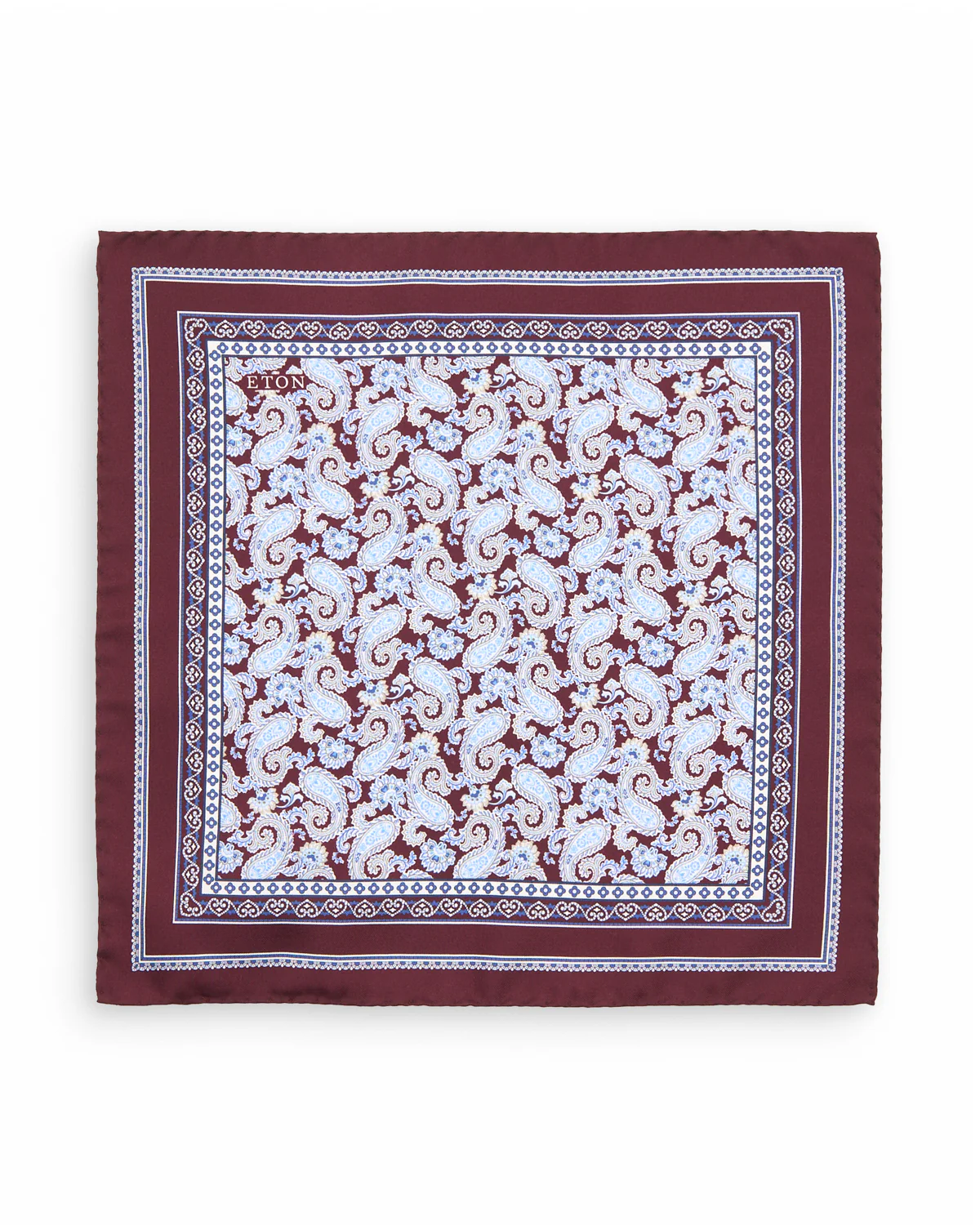 Paisley Silk Twill Pocket Square - Image 3