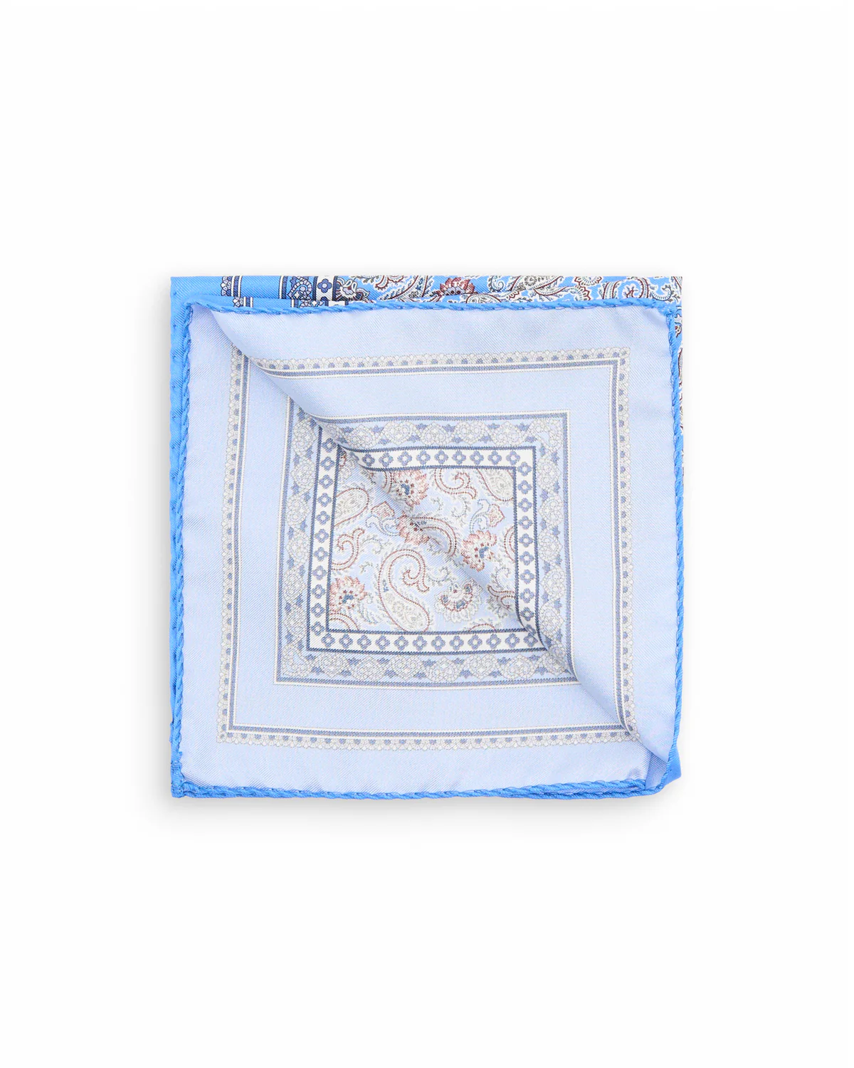 Paisley Silk Twill Pocket Square - Image 2