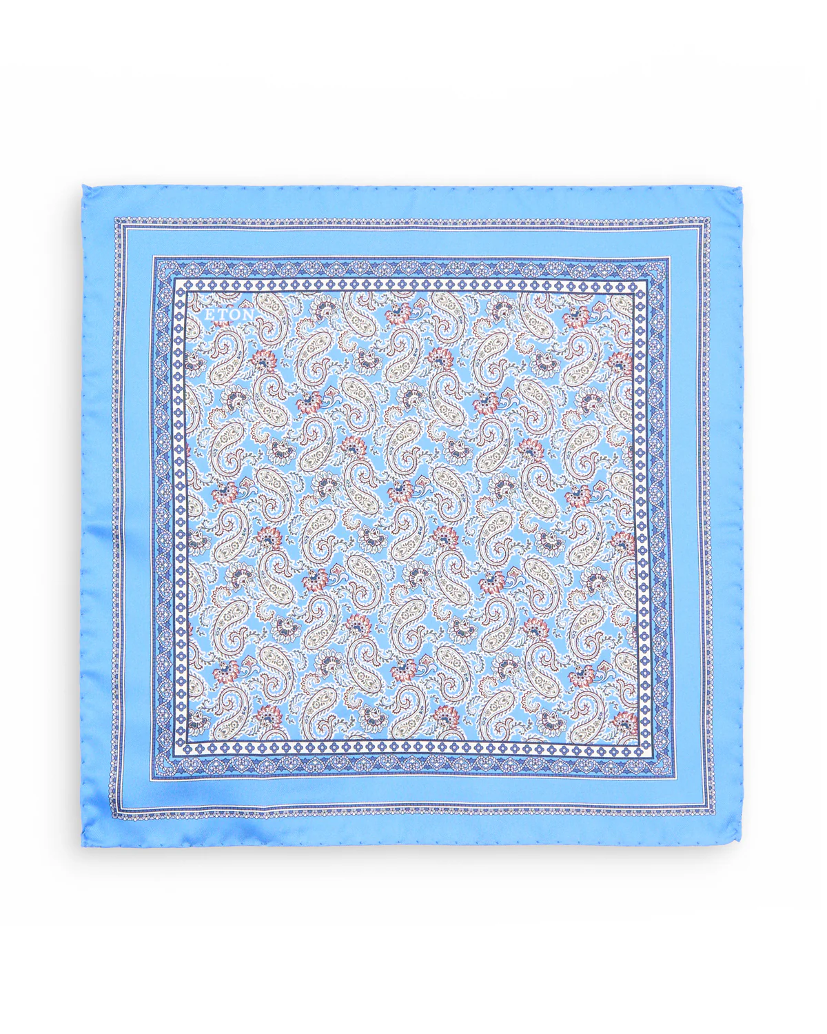 Paisley Silk Twill Pocket Square - Image 3