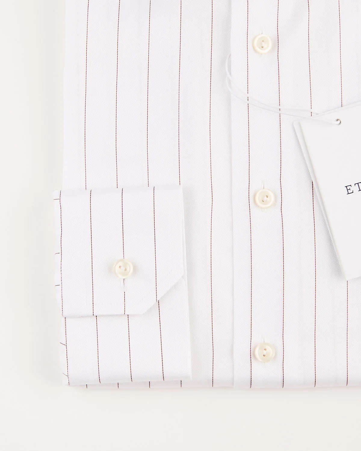 Pin-Striped Twill Contemorary Shirt - Image 2