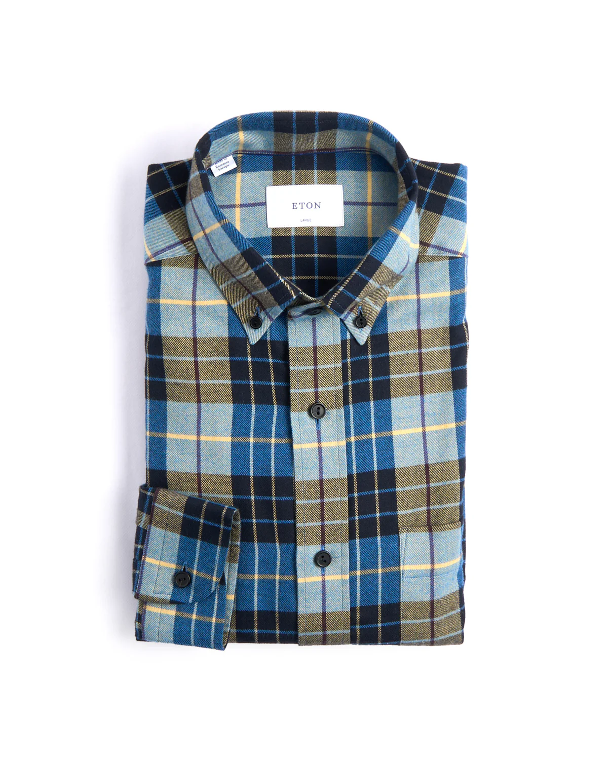 Plaid Flannel Casual Fit Shirt - Image 3