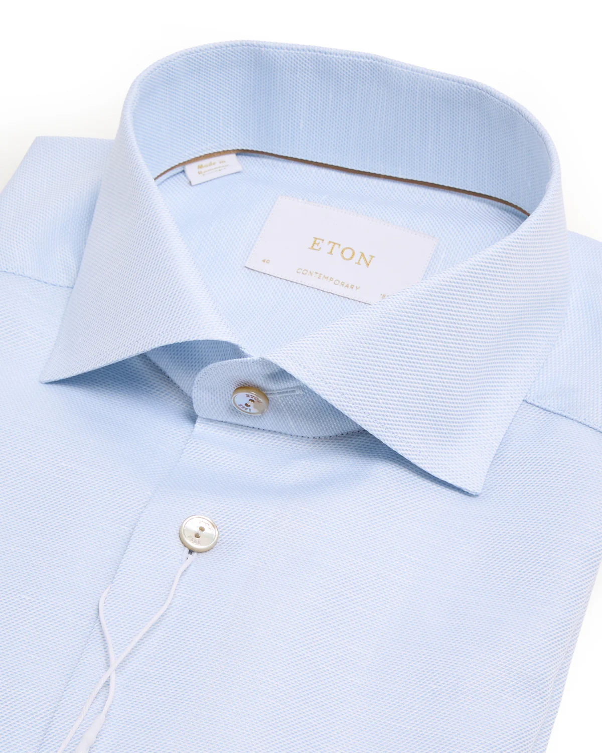 Semi Solid Cotton & Linen Contemporary Shirt - Image 2