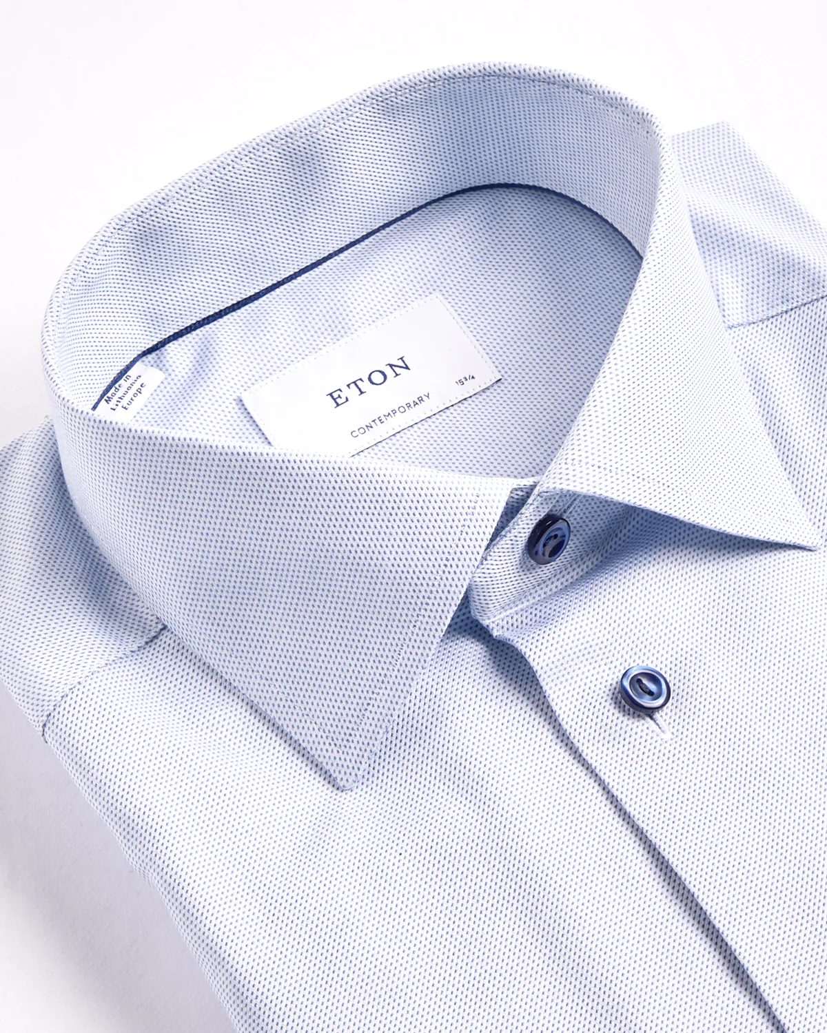Semi Solid Cotton Tencel Contemporary Shirt - Image 2