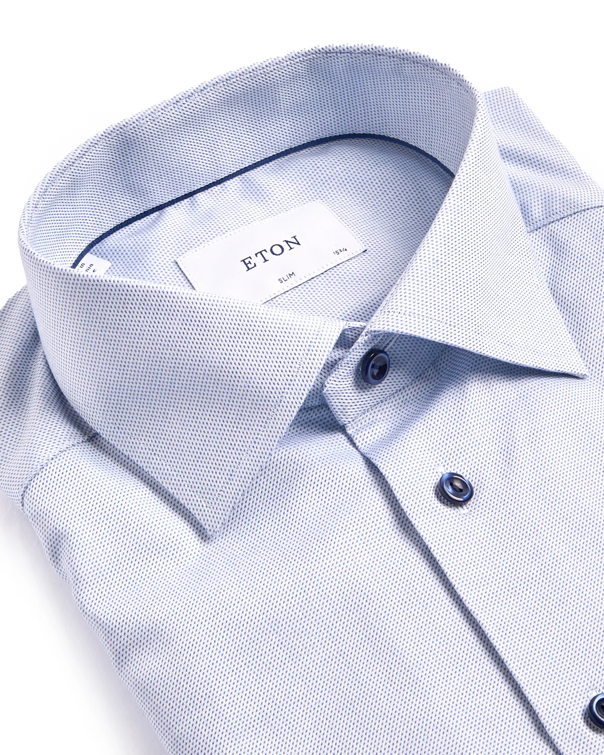Semi Solid Cotton Tencel Slim Shirt - Image 2
