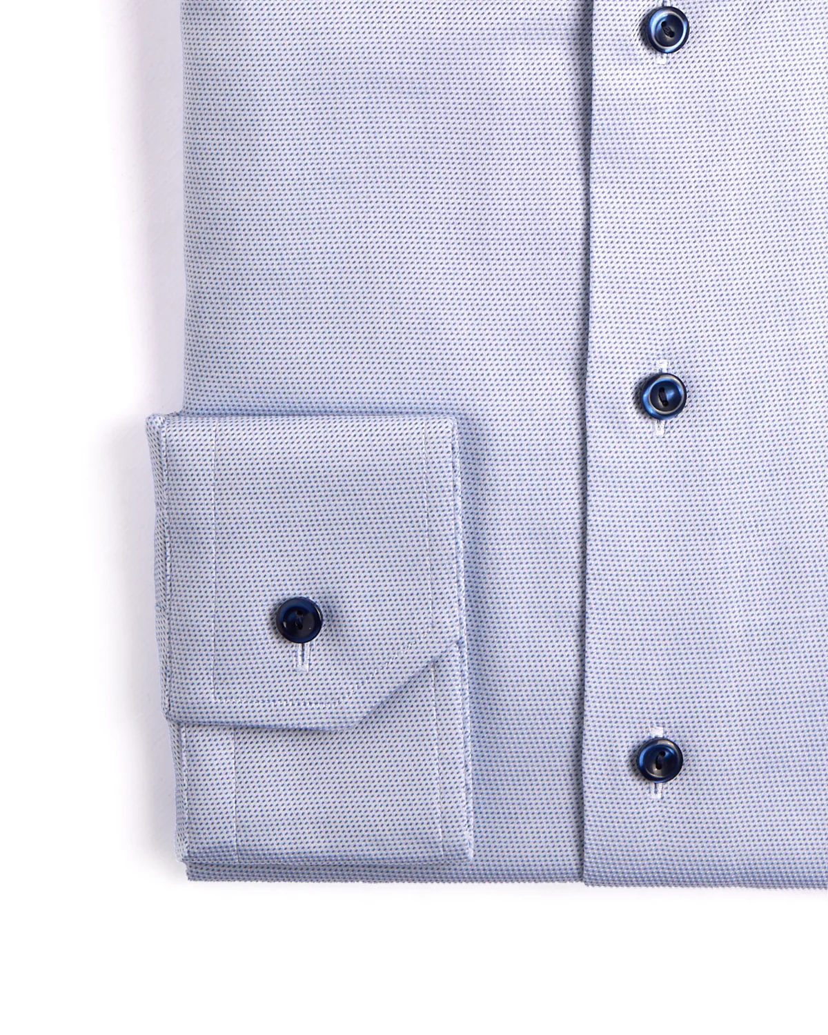 Semi Solid Cotton Tencel Slim Shirt - Image 3