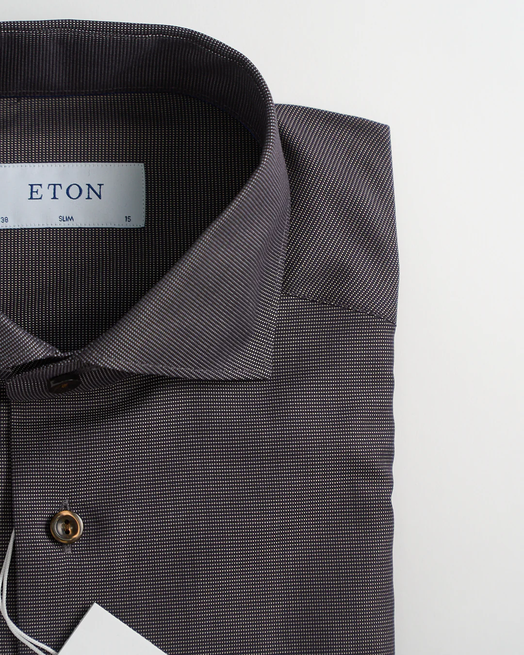 Semi Solid Signature Dobby Slim Shirt - Image 3