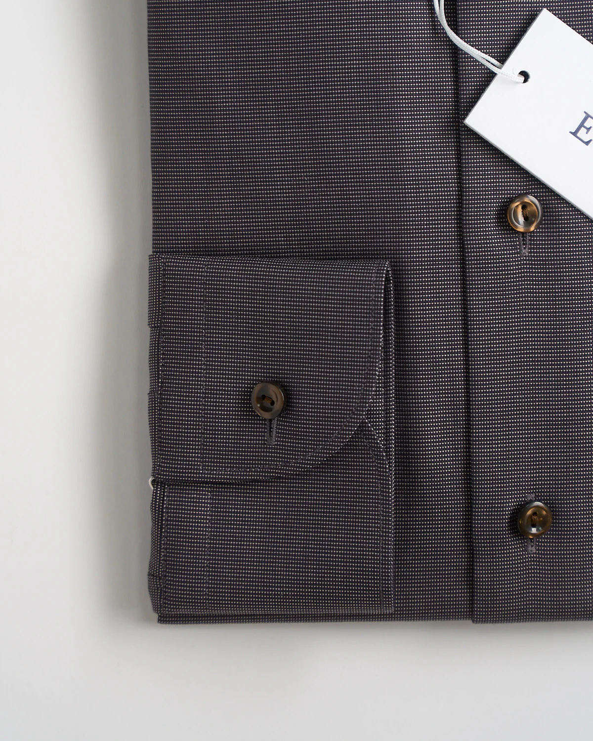 Semi Solid Signature Dobby Slim Shirt - Image 5