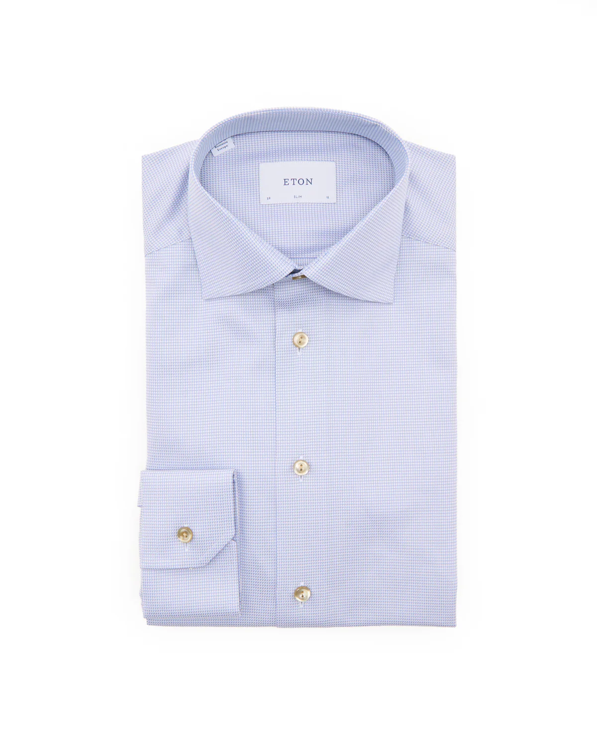 Semi Solid Signature Twill Slim Shirt