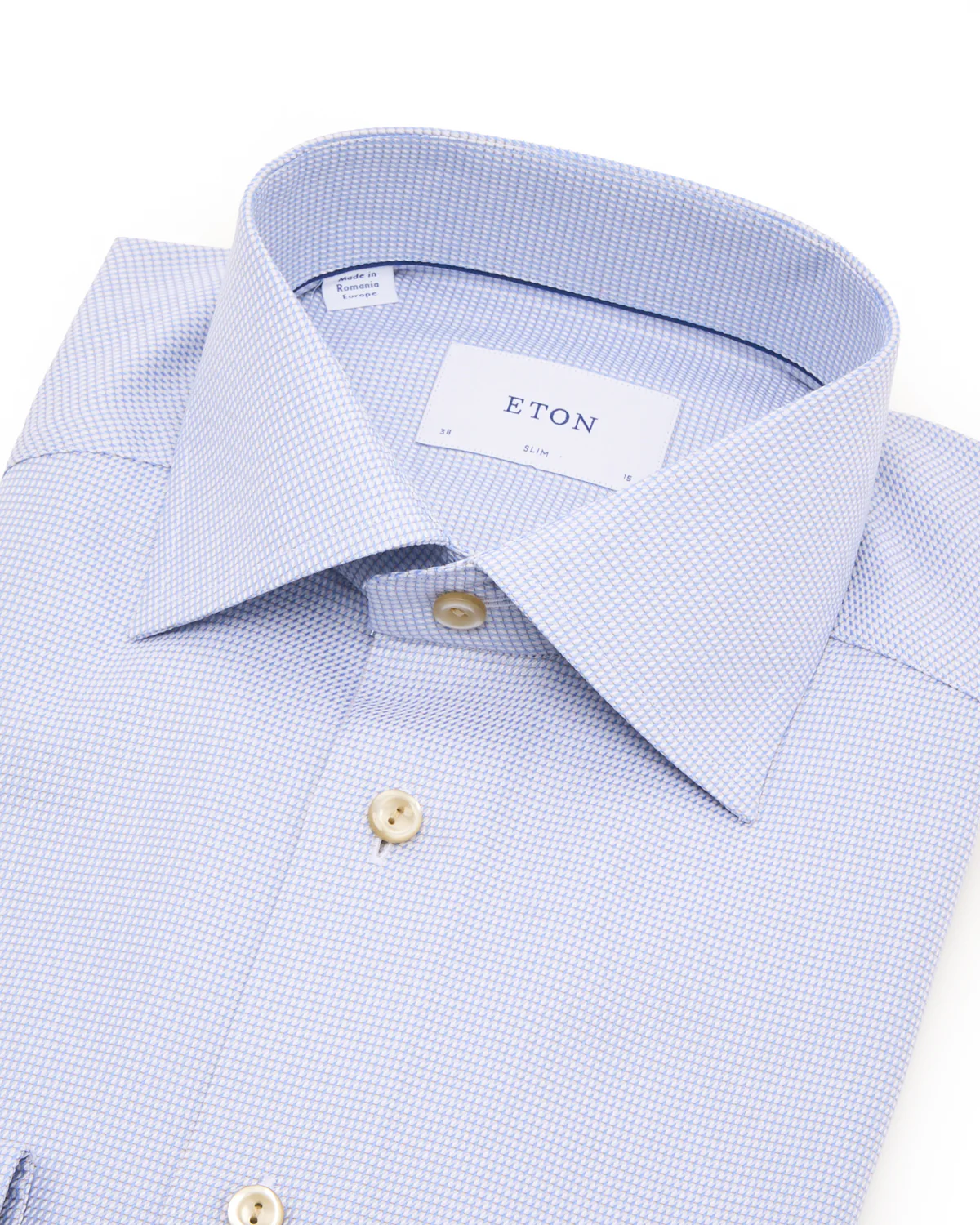 Semi Solid Signature Twill Slim Shirt - Image 2