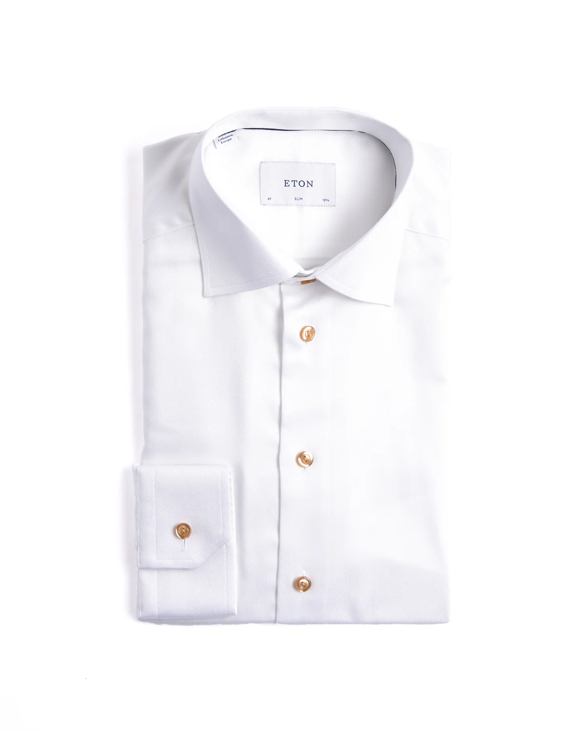 Semi Solid Twill Slim Shirt