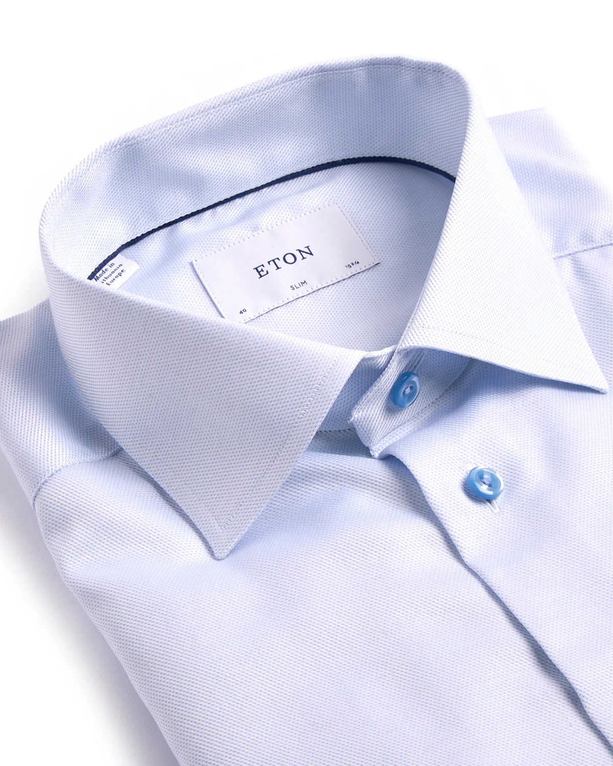 Semi Solid Twill Slim Shirt - Image 2