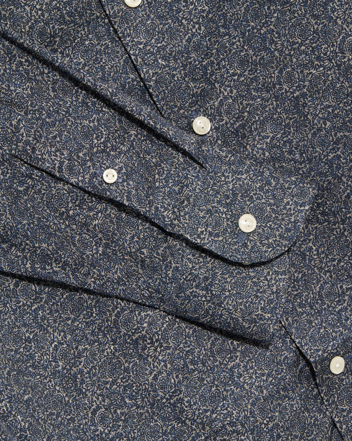 Slim Fit Tonal Ornamental Print Shirt - Image 3
