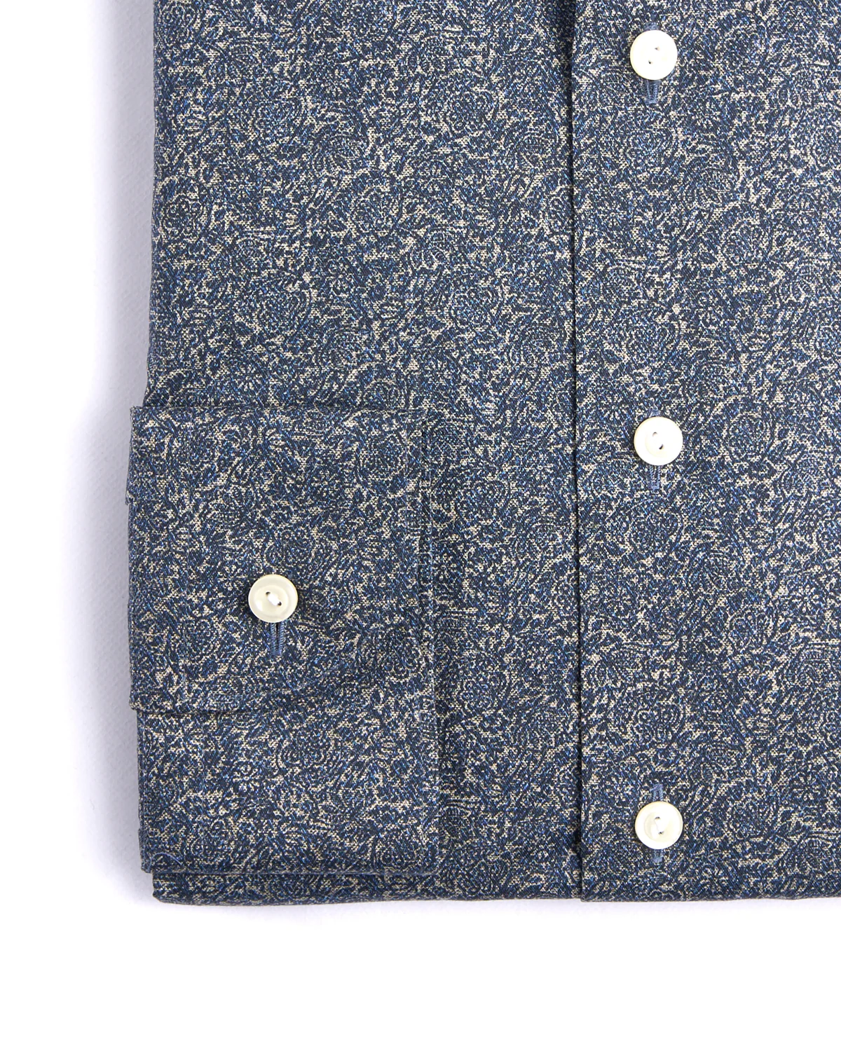 Slim Fit Tonal Ornamental Print Shirt - Image 5