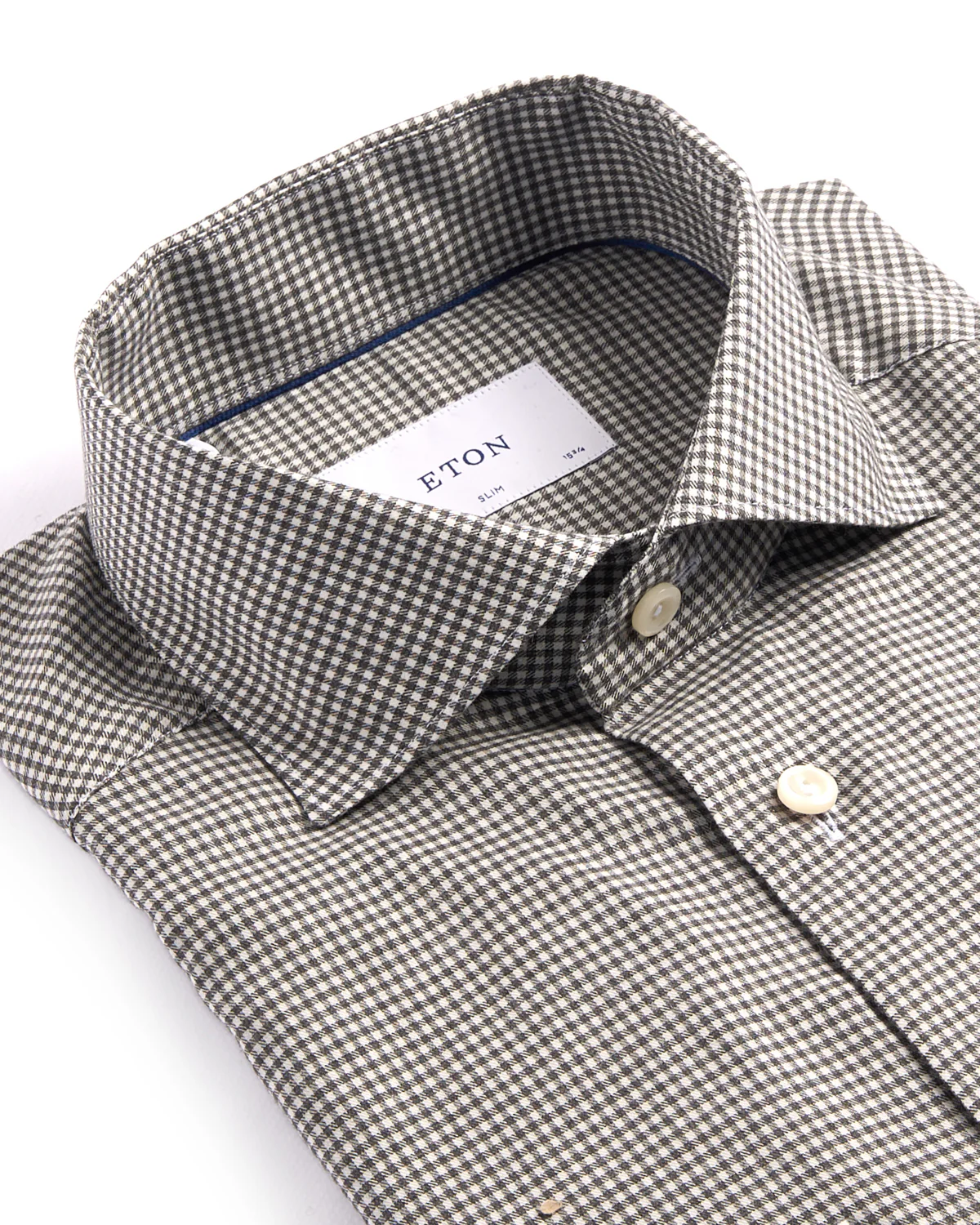 Slim Micro Check Signature Flannel Shirt - Image 2