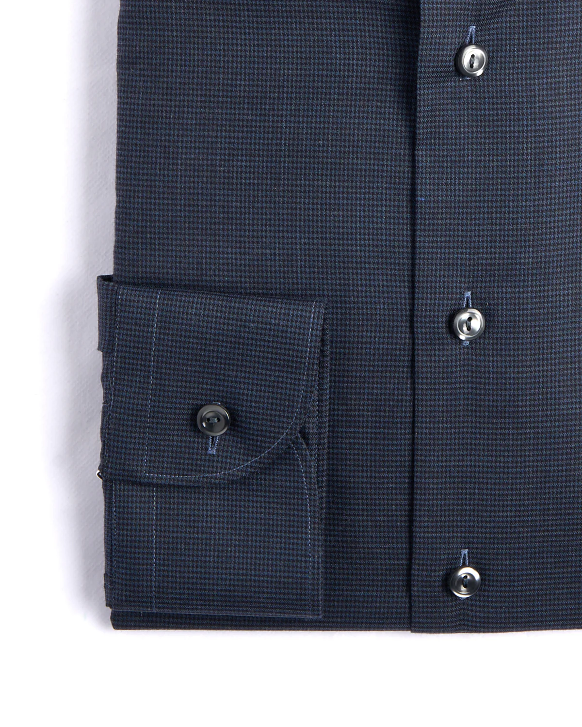Slim Micro Houndstooth Flannel Shirt - Image 3