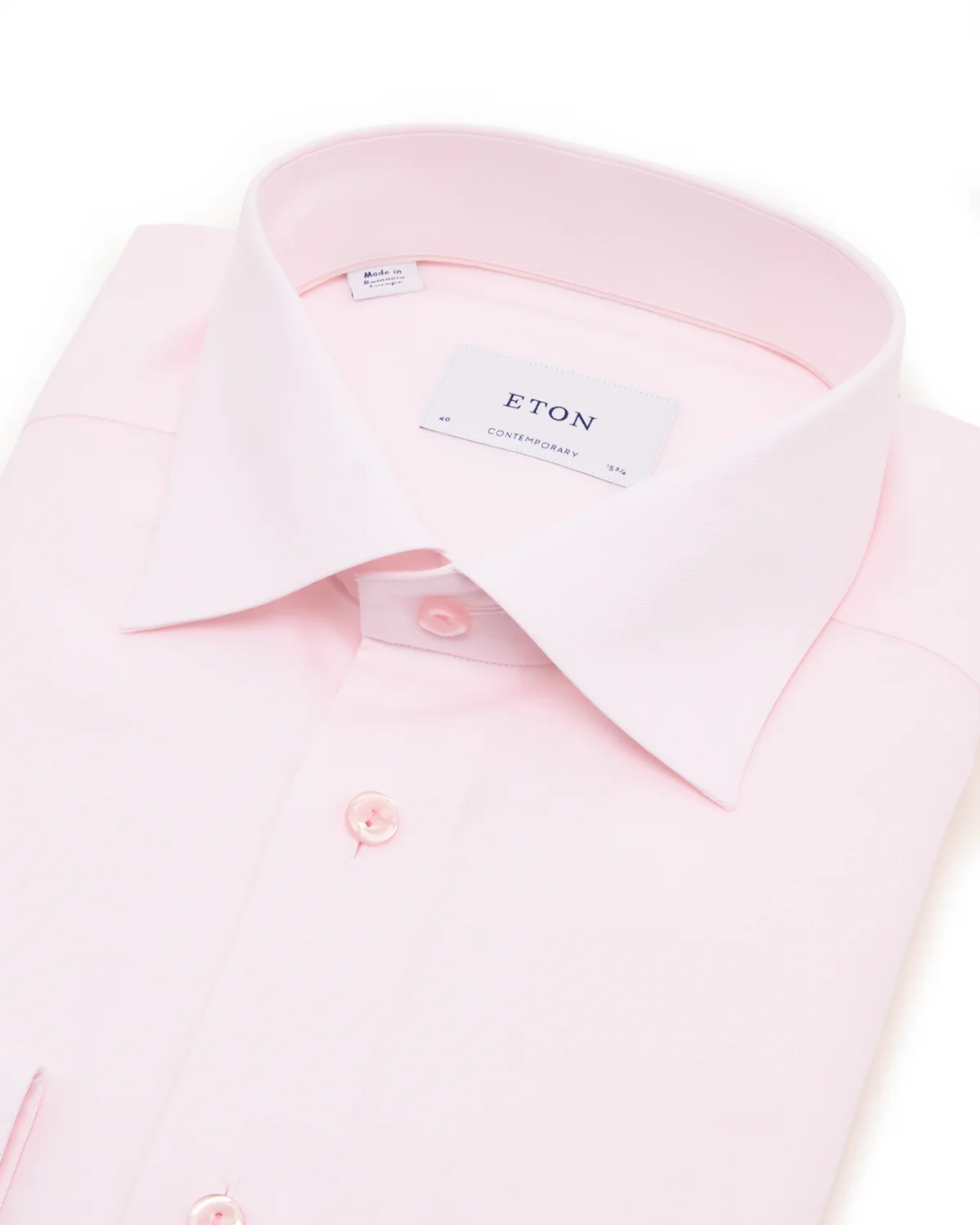 Solid Cotton & Tencel Contemporary Shirt - Image 2