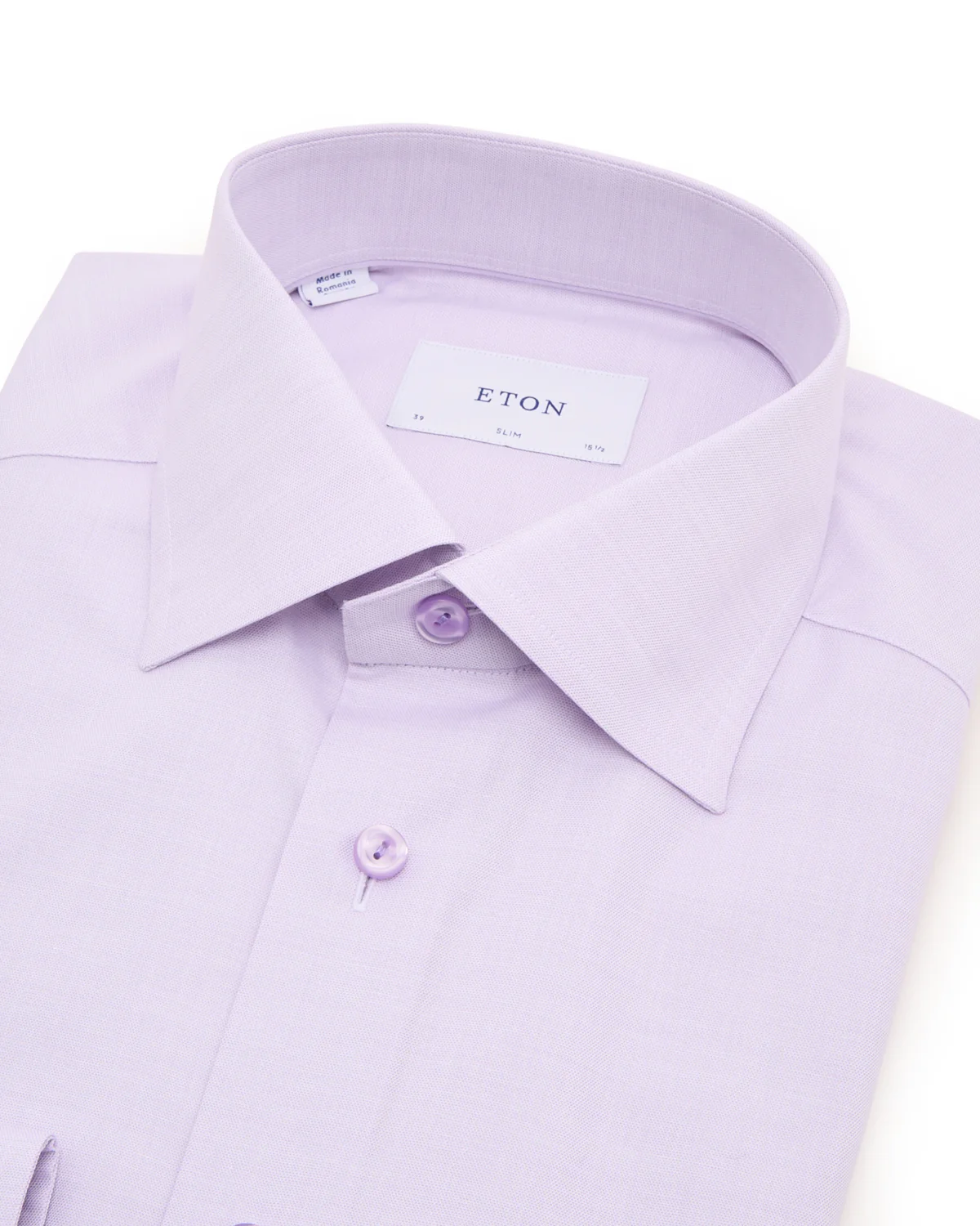 Solid Cotton & Tencel Slim Shirt - Image 2
