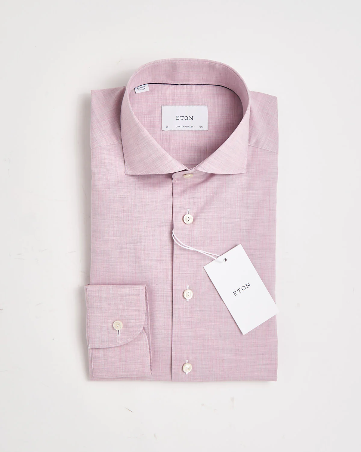 Solid Fine Twill Contemporary Shirt