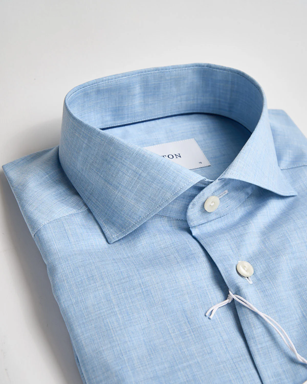 Solid Fine Twill Slim Shirt - Image 2