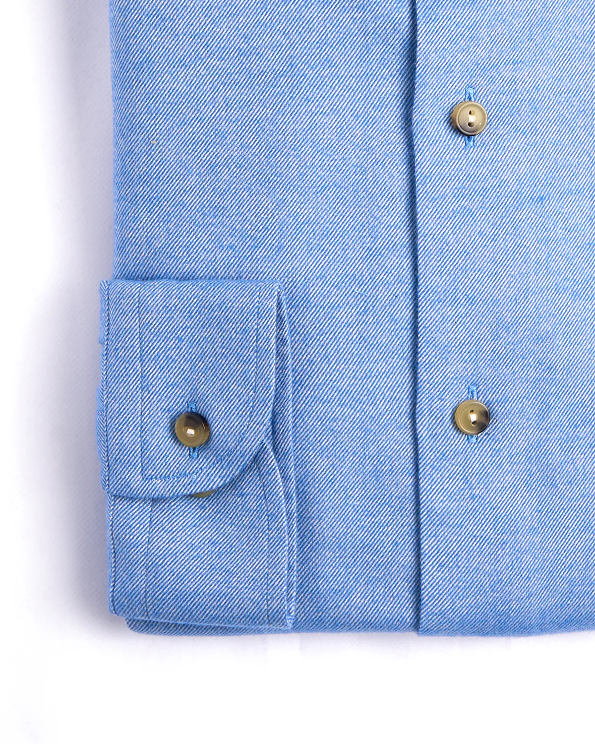 Solid Flannel Casual Fit Shirt - Image 3