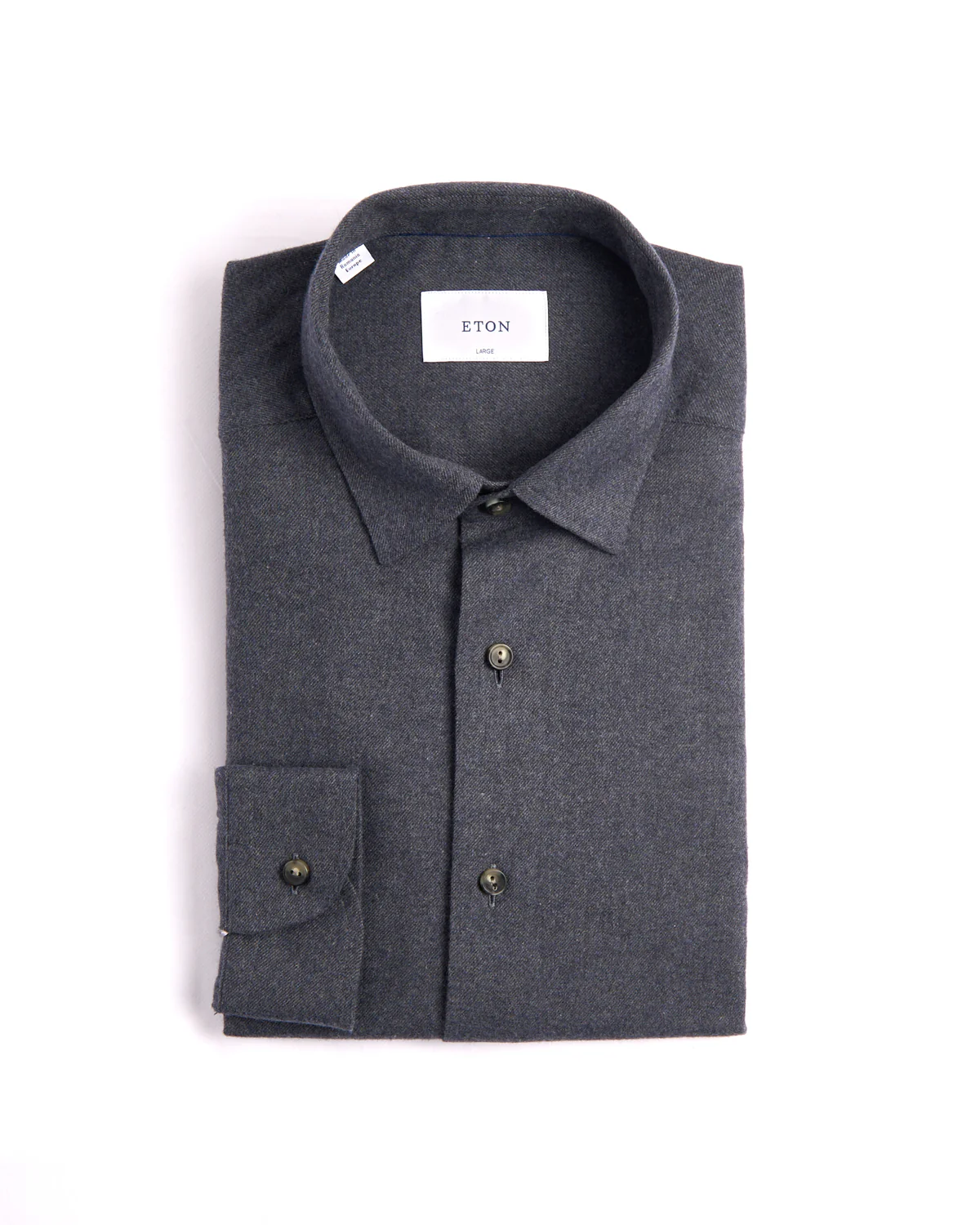 Solid Flannel Casual Fit Shirt
