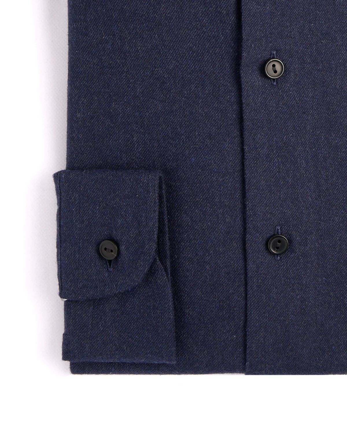Solid Flannel Casual Fit Shirt - Image 3