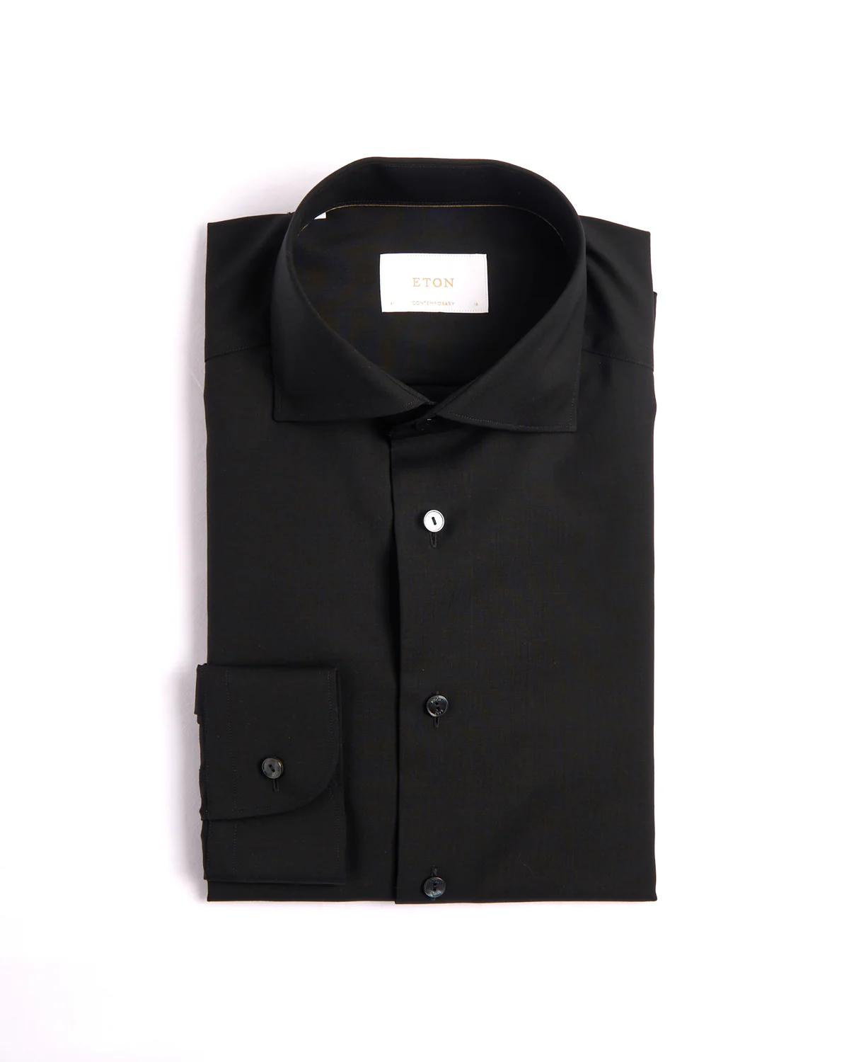 Solid Merino Wide Spread Contemporary Shirt