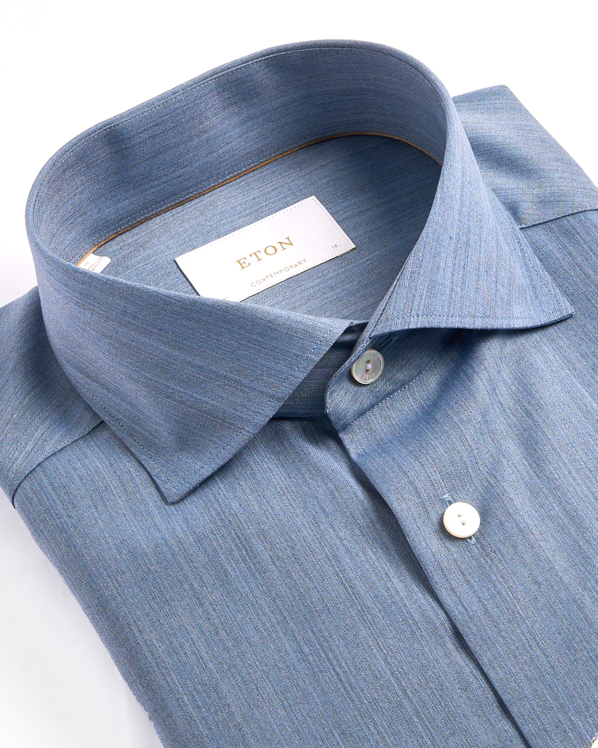 Solid Merino Wide Spread Contempoary Shirt - Image 2