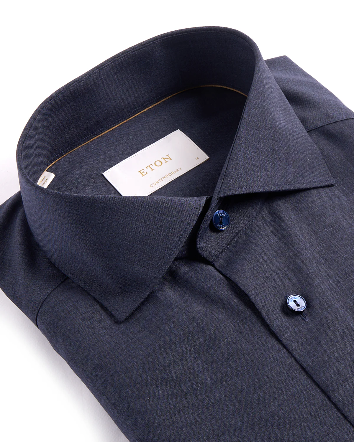 Solid Merino Wide Spread Contempoary Shirt - Image 2
