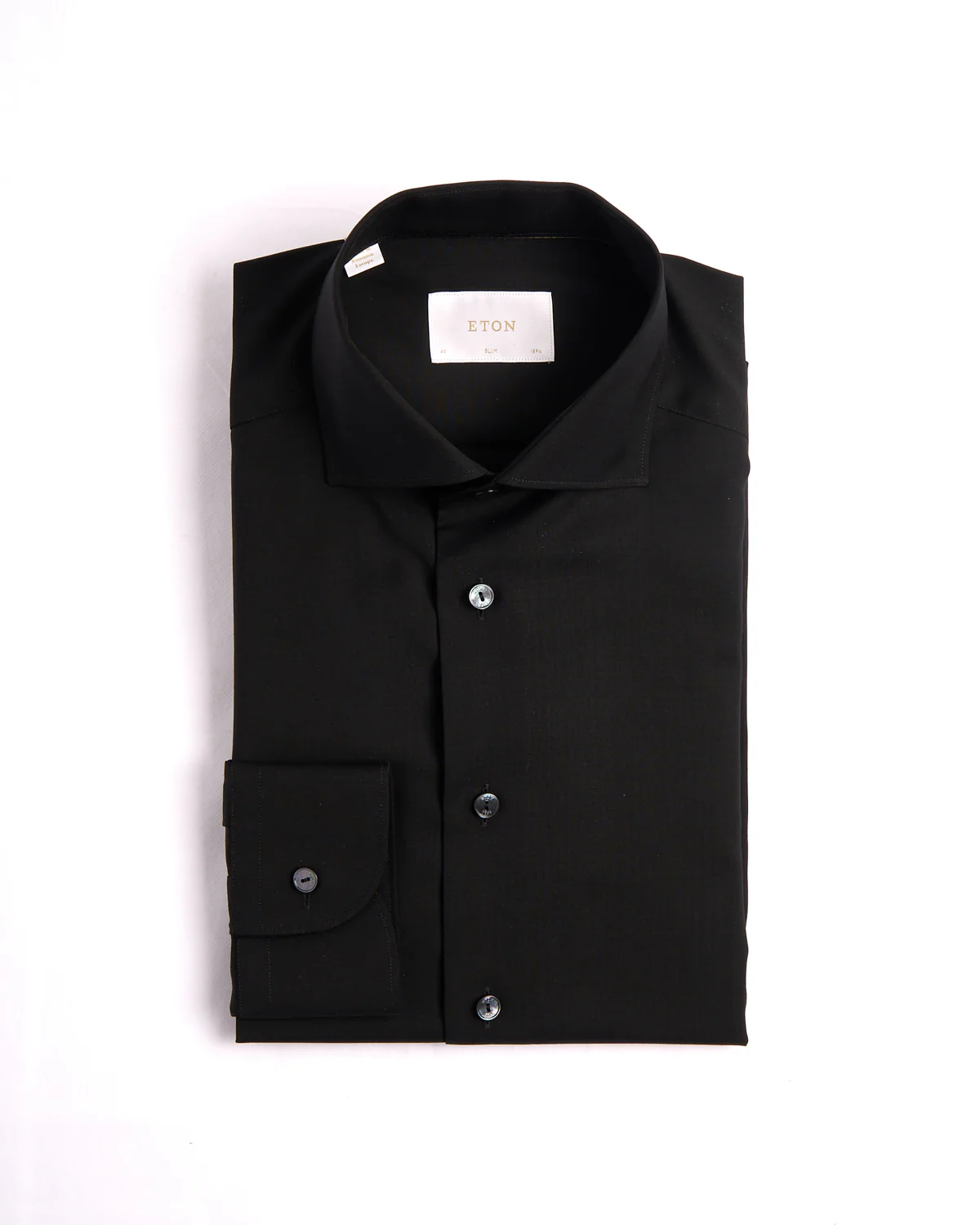 Solid Merino Wide Spread Slim Fit Shirt