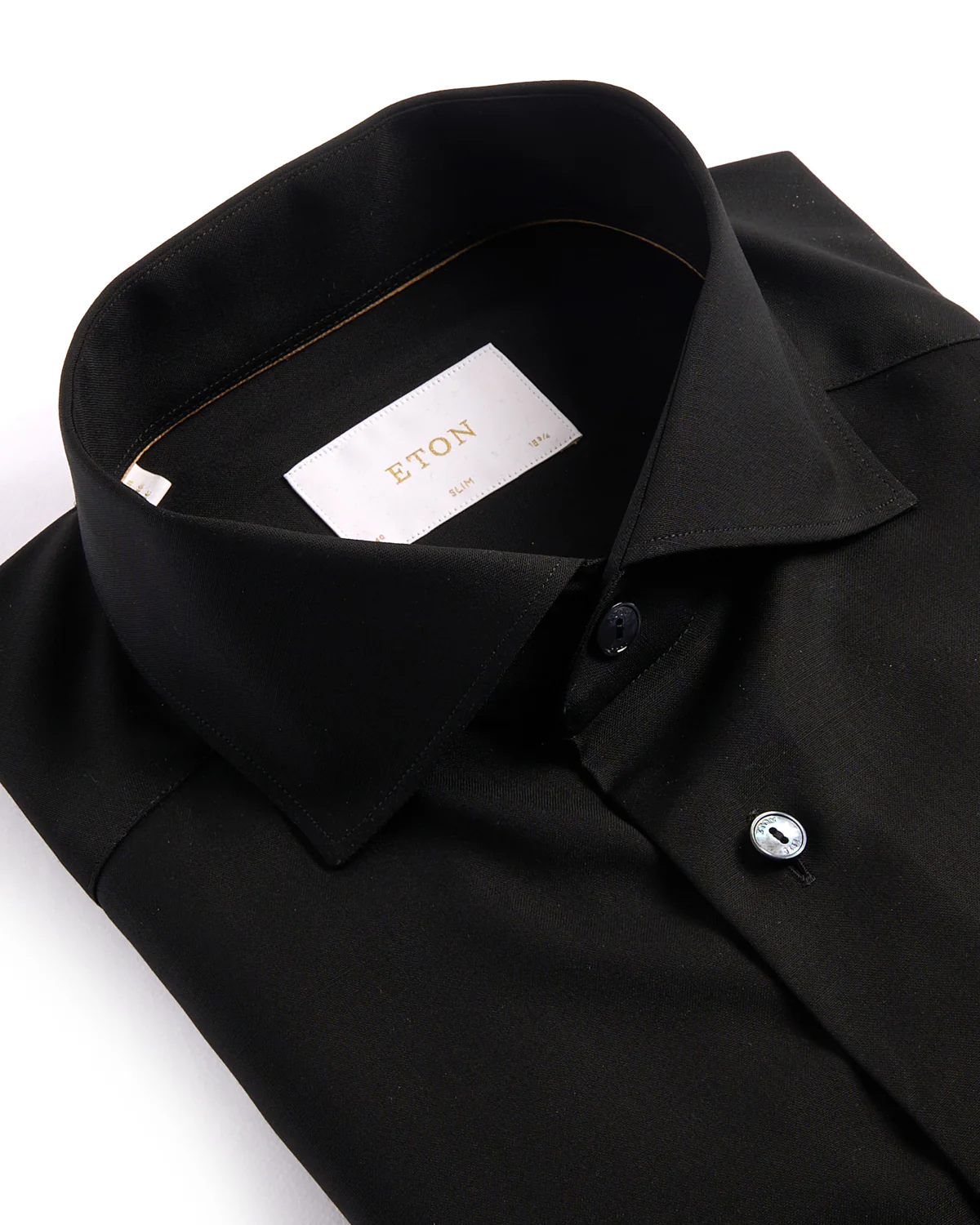 Solid Merino Wide Spread Slim Fit Shirt - Image 2