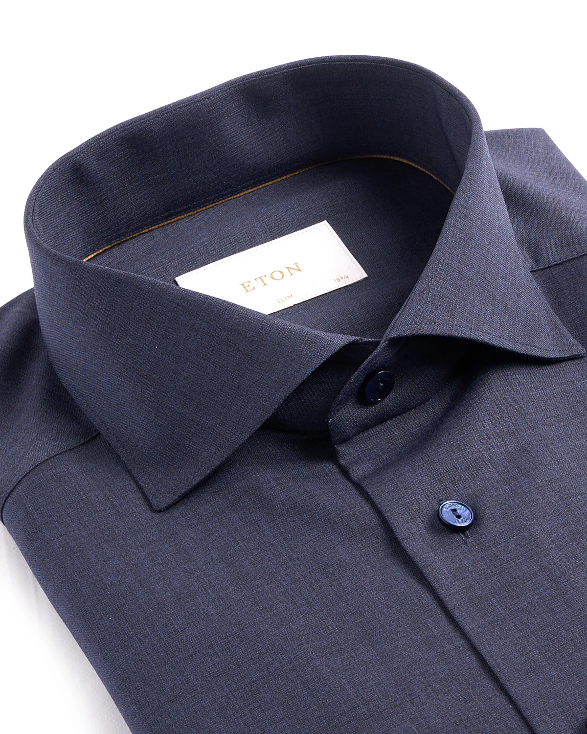 Solid Merino Wide Spread Slim Fit Shirt - Image 2