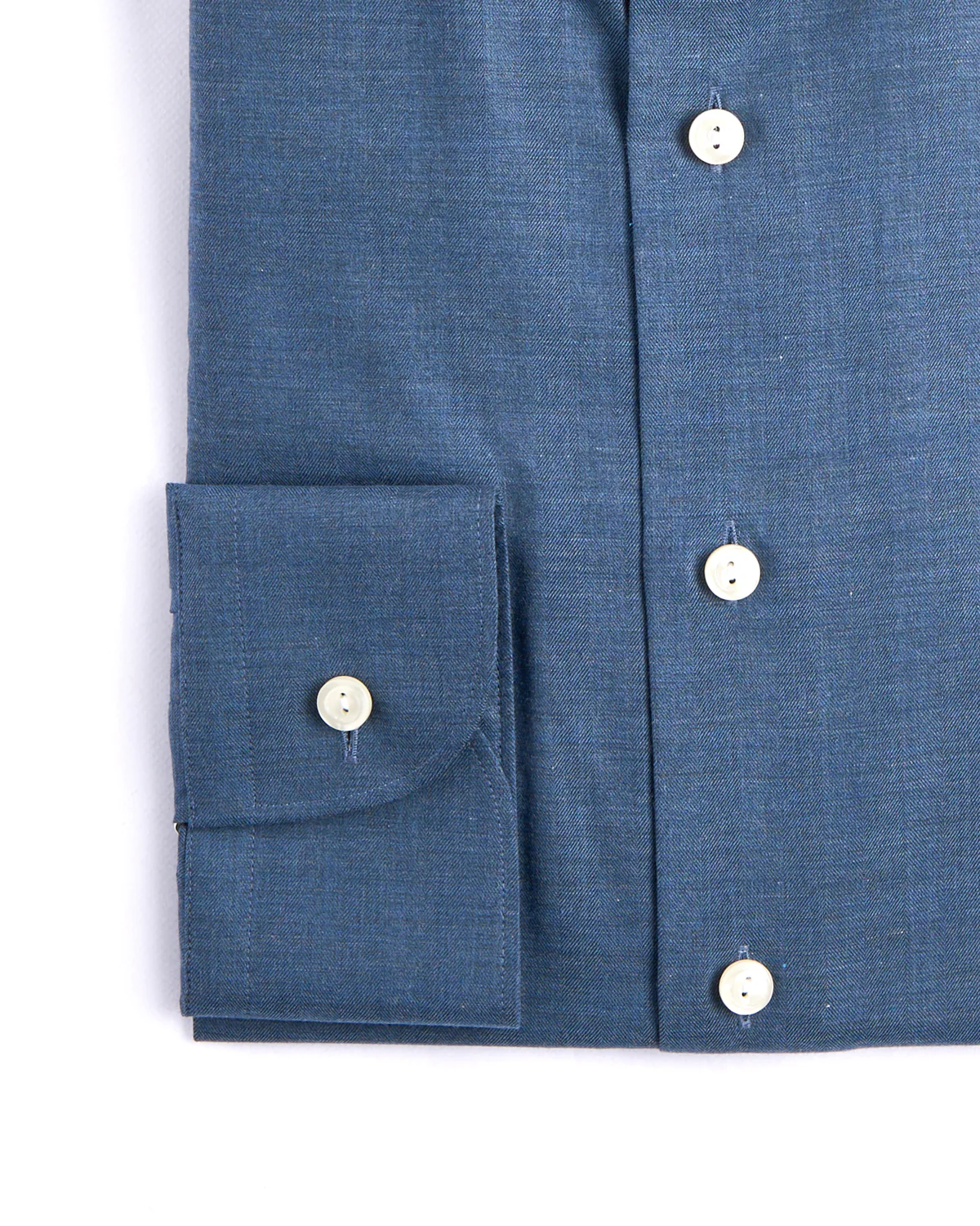 Solid Signature Wide Spread Flannel Contemporary Shirt - Image 3