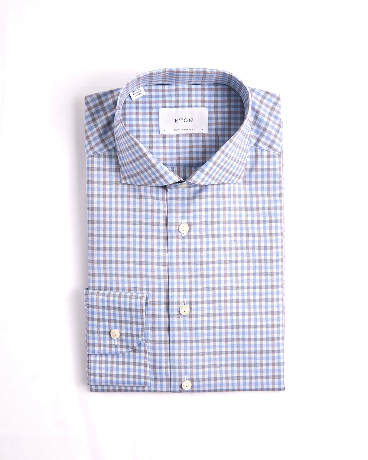 Three Colour Check Contemporary Shirt